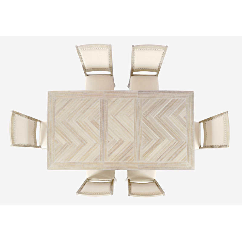 One Allium Way® Paloalto 7 Piece Extendable Trestle Dining Set